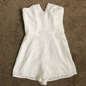Leith white romper, XS